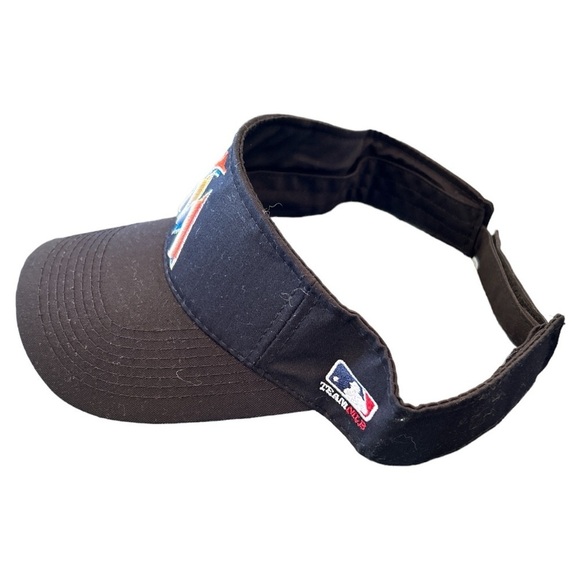 OC Sports Miami Marlins Team MLB Sun Visor Golf Hat Cap Black OSFM - Picture 4 of 12